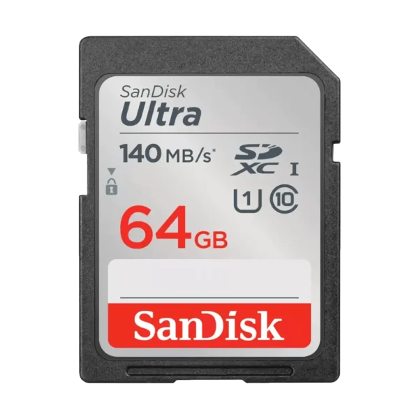 כרטיס זיכרון ULTRA SD 140MB/S 64GB UHS1 ברקוד 619659200176